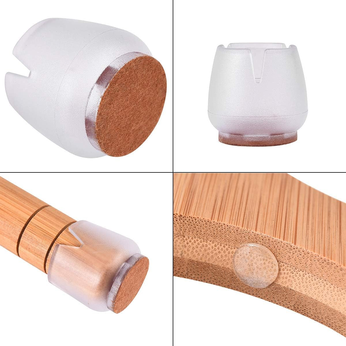 Elevated Cat Feeder with Bamboo Stand and Three Ceramic Bowls, Featuring Anti-Slip and Removable Feet