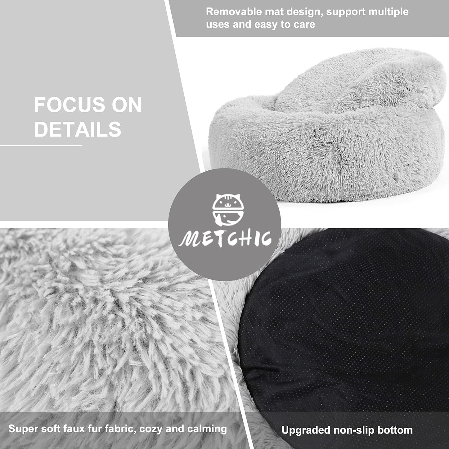 Calming Dog Beds Large Dogs, Anxiety Dog Beds Medium Dogs, 24''