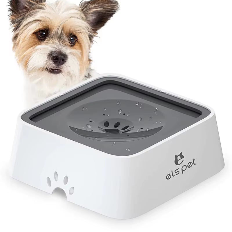 Pet Water Bowl anti Spill Automatic Dog Bowl Vehicle Carried Floating Bowl Slow Wate
