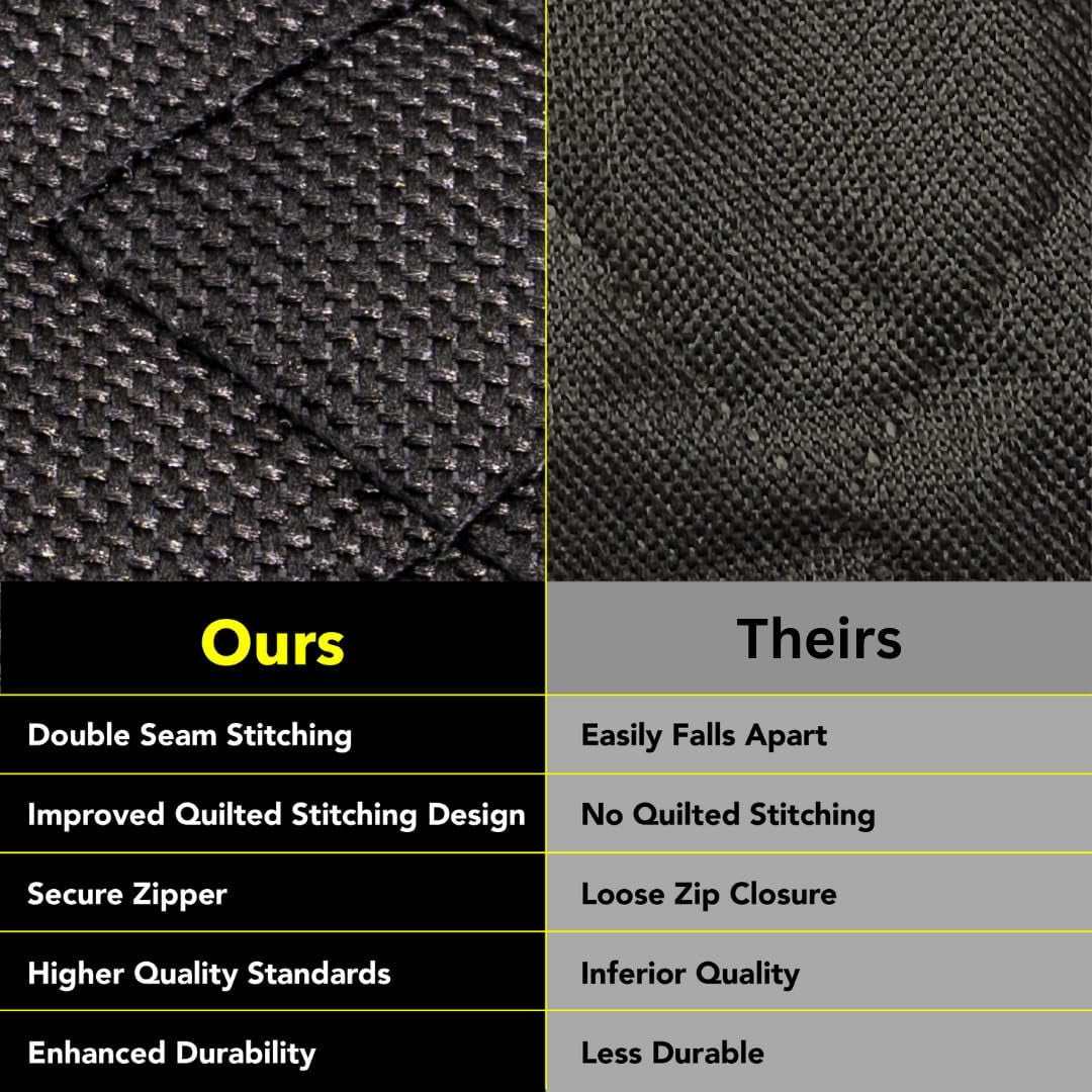 Dog Car Seat Cover with Mesh Window, Heavy Duty Pet Seat Cover for Back Seat, Extra Padded Non-Slip Dog Hammock, Water-Resistant Back Seat Protector for Cars Trucks and Suvs (64" W X 60" L)