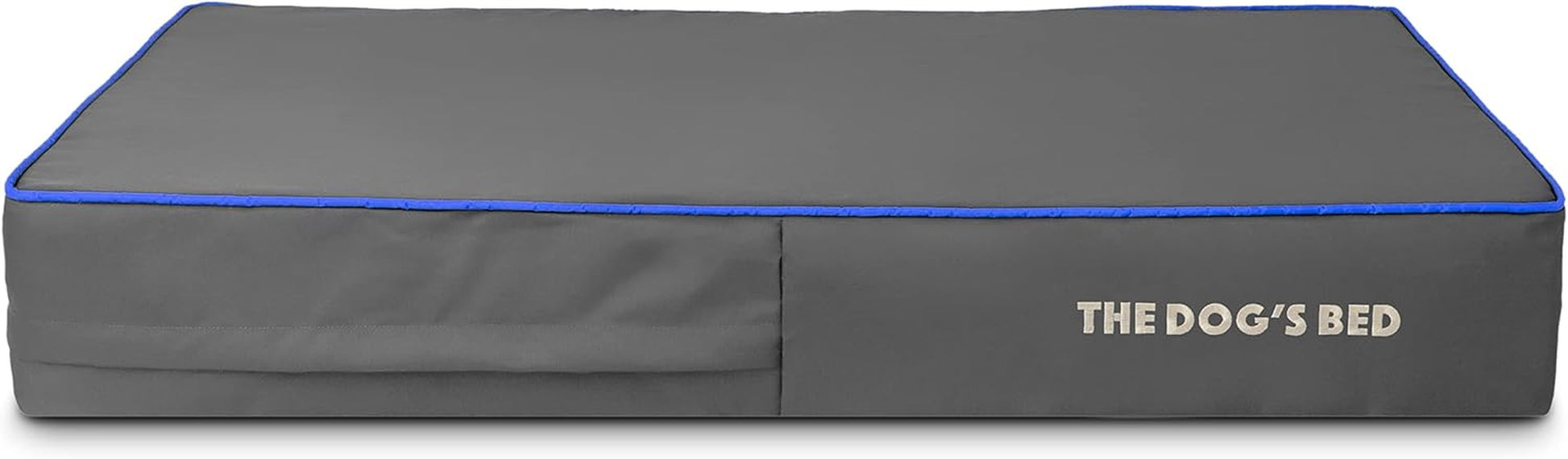 The Dog'S Bed Replacement Outer Cover ONLY (Outer Cover ONLY - NO Bed, NO Waterproof Inner) for the Dog'S Bed, Washable Oxford Fabric, Large 6 Inches (Grey with Dark Blue Trim) Veterinary Approved