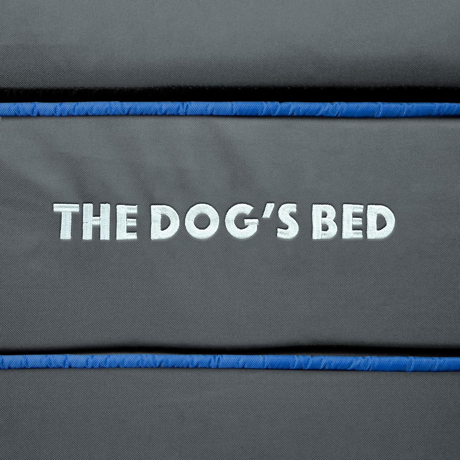 The Dog'S Bed Replacement Outer Cover ONLY (Outer Cover ONLY - NO Bed, NO Waterproof Inner) for the Dog'S Bed, Washable Oxford Fabric, Large 6 Inches (Grey with Dark Blue Trim) Veterinary Approved