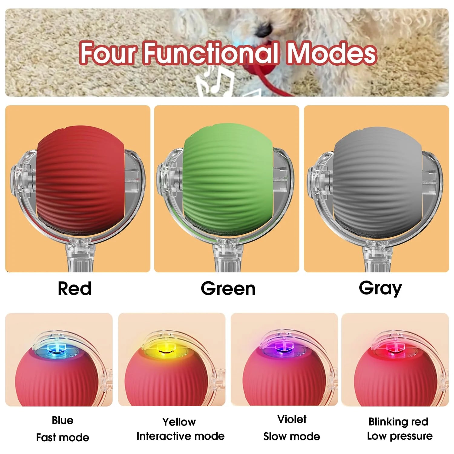 Yopoll Interactive Pet Toy Ball